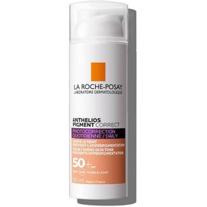 La Roche-Posay Anthelios Beschermende Crème tegen Pigmentvlekken  SPF 50+ Tint  Medium 50 ml