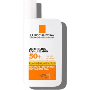La Roche-Posay Anthelios Zonnebrandvloeistof met SPF 50+, 50 ml, Zonnebrandcrème voor het gezicht, uv-bescherming, onzichtbaar en waterproof