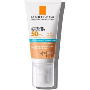 La Roche-Posay Anthelios UVMUNE 400 Getinte Hydraterende Gezichtcrème voor een Gevoelige Huid SPF50+ 50ml - Zonnebescherming voor het gezicht