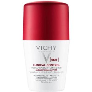 Vichy Deodorant Clinical Control 96U 50ml tegen overmatige transpiratie - roller 50ml - ook voor gevoelige huid