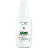 Vichy Capital Soleil UV- Clear Anti-Rimpel Verzorging voor Vette Huid met Acne Neiging SPF 50+ 40 ml