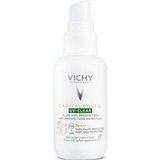 Vichy Capital Soleil UV- Clear Anti-Rimpel Verzorging voor Vette Huid met Acne Neiging SPF 50+ 40 ml