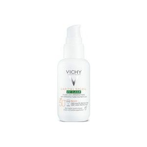 Vichy Capital Soleil UV- Clear Anti-Rimpel Verzorging voor Vette Huid met Acne Neiging SPF 50+ 40 ml