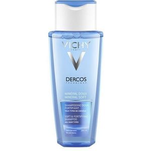 Vichy Dercos Mineral Soft Versterkende Shampoo voor Alle Haartypen 200 ml