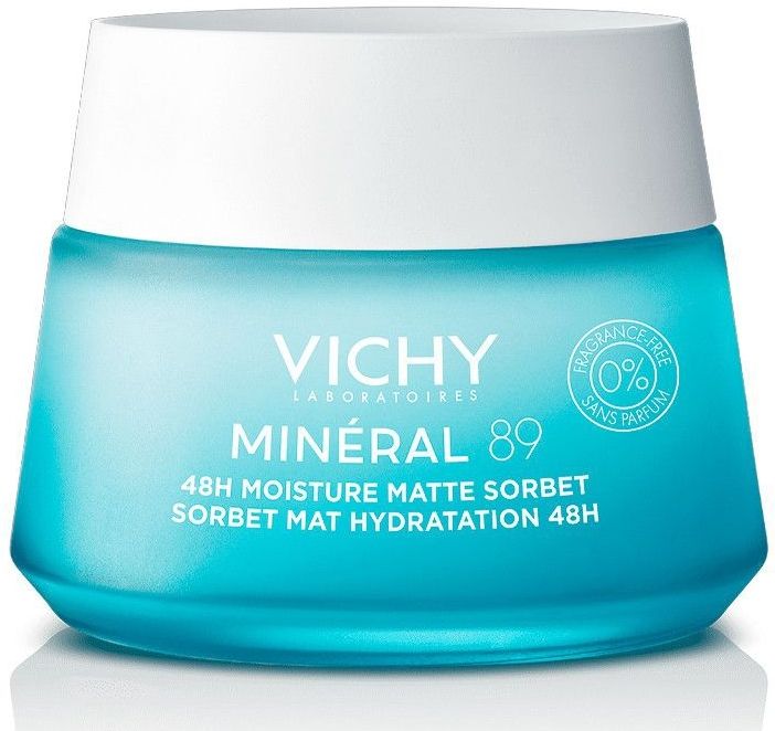 Vichy - Minéral 89 Moisture Matte Sorbet - Gezichtsserum - 50 ml - Parfumvrij