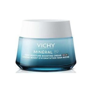 Vichy Minéral 89 100U Hydraterende Rijke Crème Zonder Parfum - Voor een normale tot droge huid - 50ml