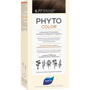 Permanente kleur PHYTO PhytoColor 6.77-marrón claro capuchino Geen ammoniak