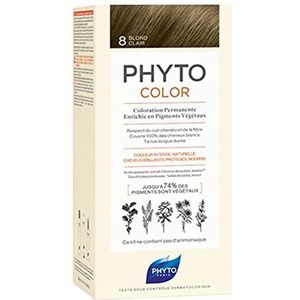 Phyto Color Haarkleuring zonder Ammoniak Tint 8 Light Blonde 1 st