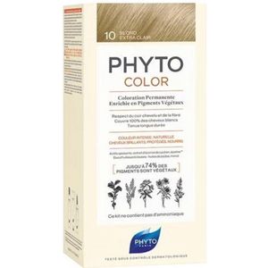 Phyto Color Haarkleuring zonder Ammoniak Tint 10 Extra Light Blonde 1 st