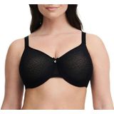 Chantelle C PRACHTIG, zeer omhullende beha, gevormd met beugels, onzichtbare lingerie voor dames, zwart, 110 C, zwart.