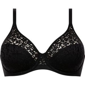 Chantelle Beugel Bh - voorgevormd - Norah - Volledig kant - 90F - Zwart.