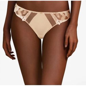 Chantelle - Tanga - Dames - Met Multicolor Borduurwerk - Zacht Microfiber