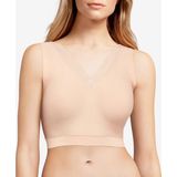 Bralette - Soft Stretch - Dames Naadloze Bh Top - Brede Bandjes - Huidkleur