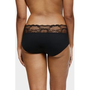 Menstruatie Hipster - Zwart - Kanten Hipster voor Zware Menstruatie - 44