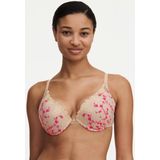 Passionata - Diep Uitgesneden Push-Up Beha - Zwart - Tule - Borduurwerk