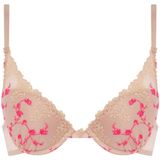 Passionata - Diep Uitgesneden Push-Up Beha - Zwart - Tule - Borduurwerk
