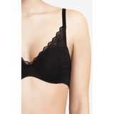 Chantelle Beugel BH Floral Touch Kanten stevige bh met goede ondersteuning Full cup  Zwart