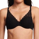 Chantelle Beugel BH Floral Touch Kanten stevige bh met goede ondersteuning Full cup  Zwart