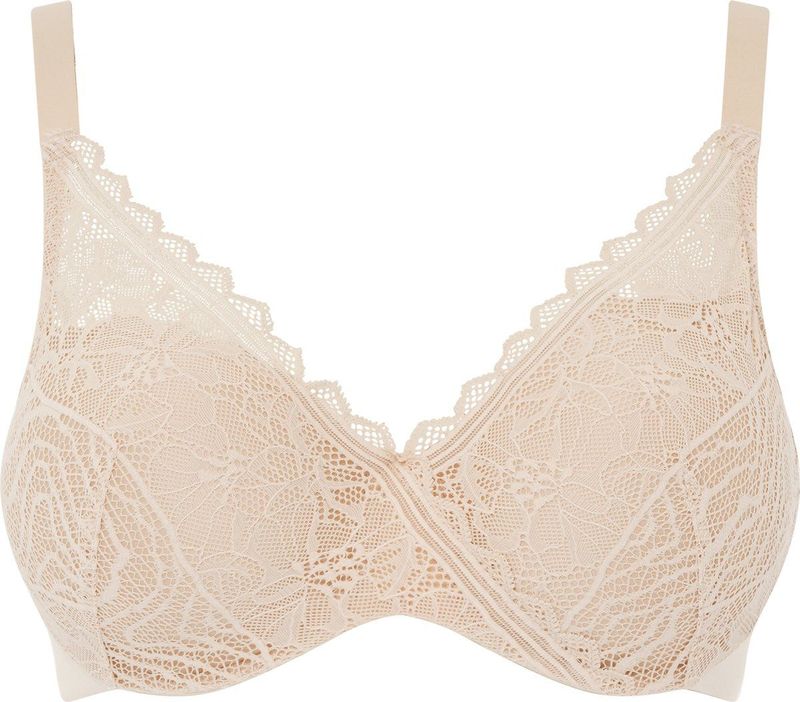 Chantelle EasyFeel - Floral Touch - Wirefree Foam bh - Golden Beige - L
