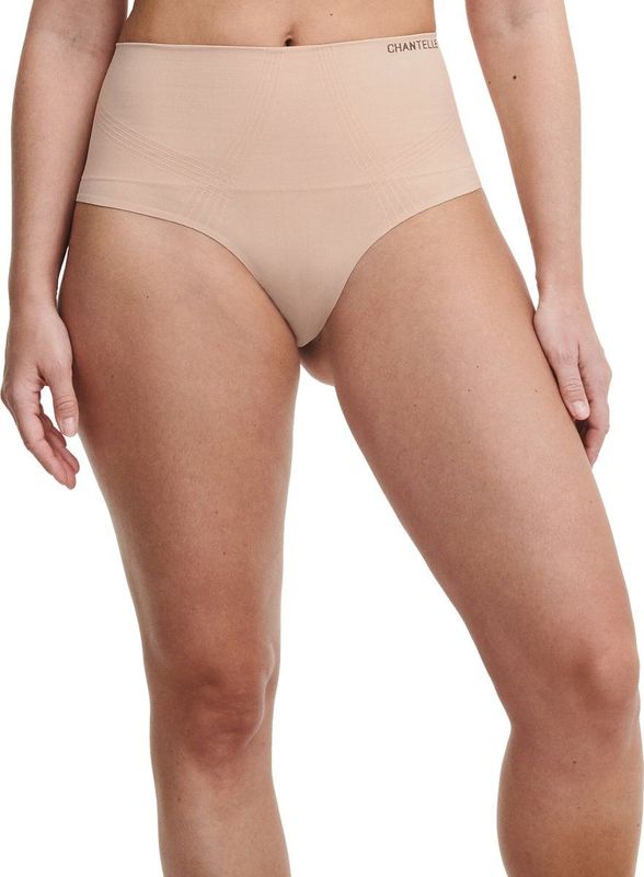 Chantelle - Comfort Sculpting - Hoge Shapewear String - Huidkleur - 79% Polyamide, 19% Elastaan