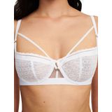 Chantelle - Monogram - Balconnet-bh - Wit - Borduursels en Tule