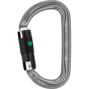 PETZL Am D, MoKarabijnón de aluminium asimetrisch grijs