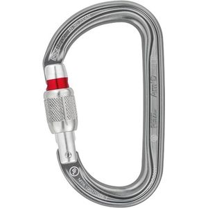 Petzl, Am’D, Lichte Asymmetrische Karabijnkan, Grijs, Screw-Lock, Unisex-Volwassene