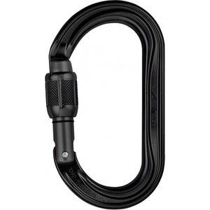 Petzl M33 a SLN nieuwe OK lichtgewicht ovale karabijnhaak, schroef, zwart