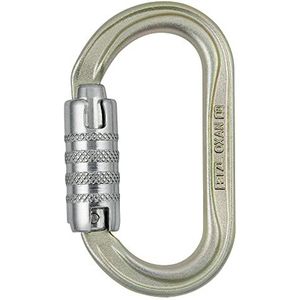 Petzl M72 a TLA Oxan ovale karabijnhaak, grootte: Triact-Lock, goudkleurig