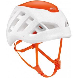 Petzl, Sirocco®, Ultralight -Helm Voor Versterkte Bescherming Voor Klimmen, Bergbeklimmen En Ski -Bergbeklimmen, Wit/Oranje, S/M, Unisex-Volwassene