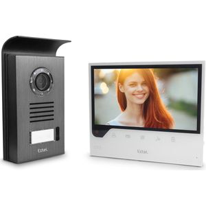 Extel 720308 Complete set voor Video-deurintercom via WiFi WiFi, 2-draads Eengezinswoning Zwart, Wit