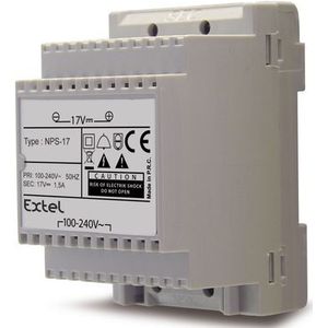 Extel DIN-rail netvoeding voor Deurintercom Grijs