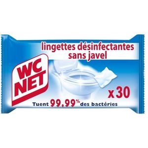 WC Net Lingettes Désinfectantes x 30 Lot de 4
