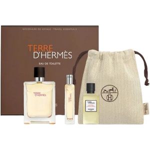 Hermes Terre D'Hermes Cadeau Set Voor Mannen EDT Spray, Edt Spray, And Shower Gel