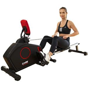 Care Fitness - Mag Clipper roeier - Opvouwbaar - 8 weerstandsniveaus - Magnetische weerstand - Vliegmassa 8kg - LCD-scherm (zwart zonder tablethouder)