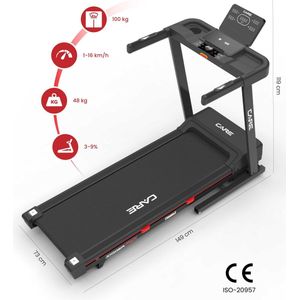 Loopband met Helling 5% voor Thuis & Bureau - Compacte Onder-Tafel