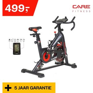Care fitness® Speedracer Racefiets - Antislip pedalen - Verschillende weerstanden - RPM meter - Met trainingsprogramma's - In hoogte verstelbaar - Cardio - Cardio fiets - Sporten thuis - Fitness fiets - racefiets - spinning - 5 jaar garantie