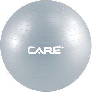 Care Fitness - Fitnessbal - ⌀55 Cm Grijs - Inclusief pomp - PVC - Yoga/Pilates/Functional Fitness