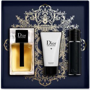 Dior Homme Giftset - 100 ml eau de toilette spray + 10 ml eau de toilette tasspray + 50 ml showergel - cadeauset voor heren