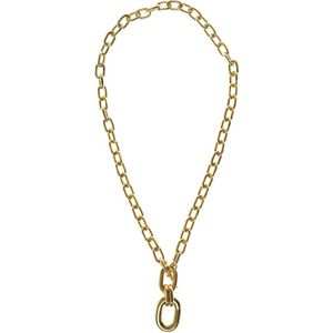 Rabanne, Accessoires, Dames, Geel, ONE Size, Dubbele Link Ketting Lente-Zomer Collectie