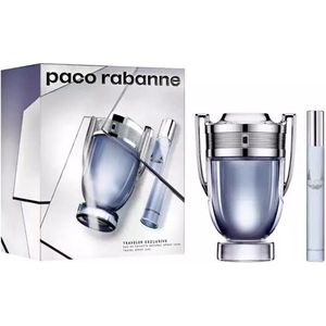 Paco Rabanne Invictus Giftset - 100 ml eau de toilette spray + 20 ml eau de toilette tasspray - cadeauset voor heren