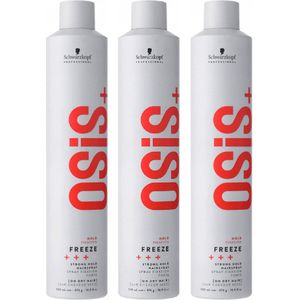 Stevige Fixatie Haarlak Osis Freeze Schwarzkopf - voordeelverpakking - 3 x 500 ml