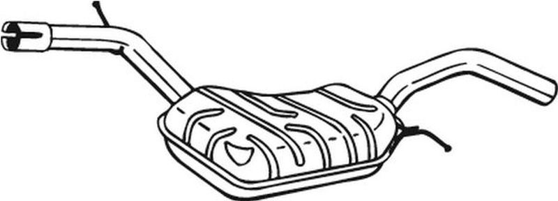 BOSAL - Middendemper - Uitlaat Middendemper - Voor VW - 3C0253409AP, 3C0253409M