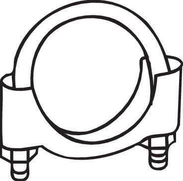 Bosal - U-Klem - Uitlaatklem - 60mm - 10 Stuks