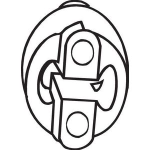 BOSAL - Rubberstrip - Uitlaatsysteem - Voor VW, MERCEDES-BENZ, OPEL - 255-381 - 96144305