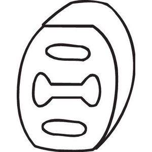 BOSAL - Rubberstrip - Uitlaatsysteem - Voor FIAT, SEAT, VOLVO - Diverse Bouwjaren