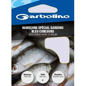 Garbolino Onderlijn Speciaal Voorn Blauw Haak 30cm 10pcs Maat : Haak 20 - 0.08mm