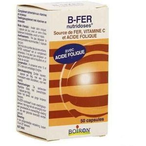 B-IJZER® - Voedingssupplement - Ijzer - Ferro L-pidolaat - 60 Capsules