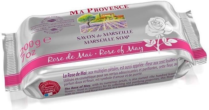 Ma Provence - Zeep Meiroos - 200g - Echte Marseille-zeep - Zonder Conserveringsmiddelen