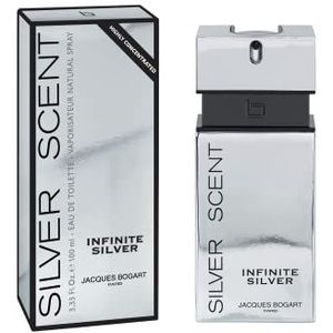 Jacques Bogart - Silver Scent Infinite Silver Eau de toilette voor heren, verstuiver, 100 ml